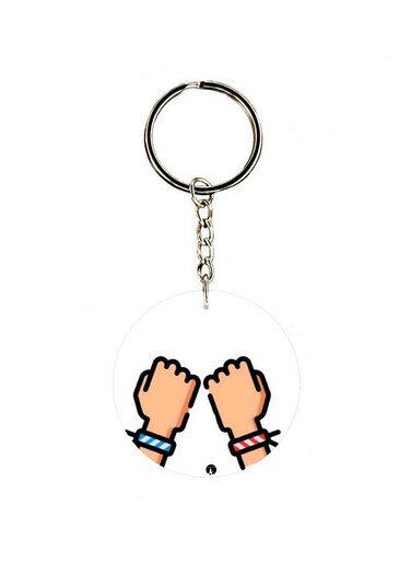 Hands Printed Keychain