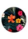 Flowers Printed Fridge Magnet Round Multicolour