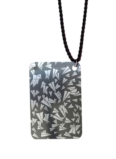 Paper planes Printed Car Mirror Pendant