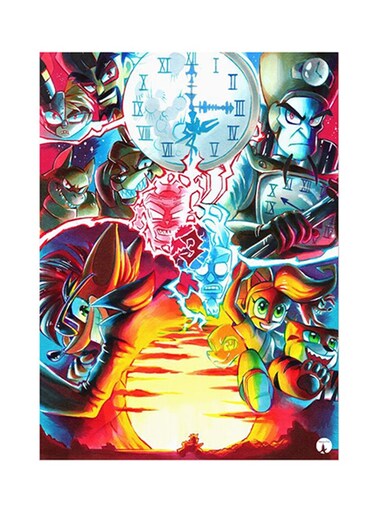 Video Game Crash Metal Plate Poster Multicolour 15 x 20cm