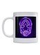 Mask Neon Printed Mug White/Black/Purple