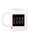 Printed Coffee Mug White/Black