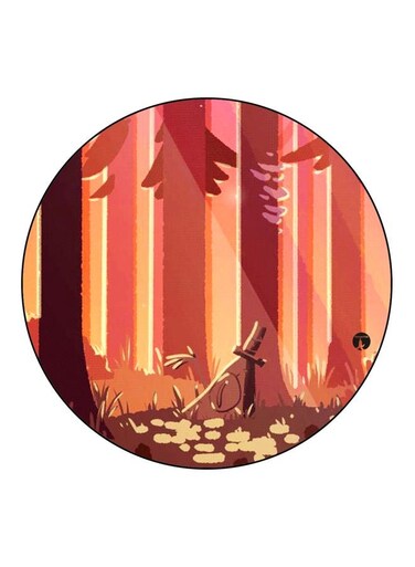 Cartoon Printed Fridge Magnet Pink/Yellow/Brown 5.5cm