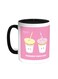 Friends Forever Printed Coffee Mug Black/White 11ounce