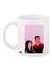 Cartoon Printed Coffee Mug White/Pink/Black 11ounce