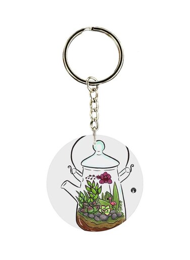 Cartoon Printed Single Sided Keychain