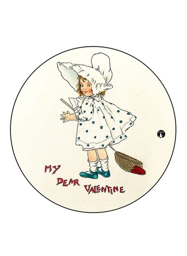Girl Printed Fridge Magnet Multicolour