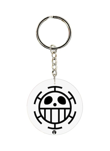 Anime Printed Keychain White/Black