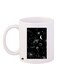 Stars Moon Themed Coffee Mug White/Black 11ounce