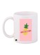 Stay Fresh Printed Mug White/Pink/Yellow