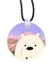 We Bare Bear Printed Car Mirror Pendant