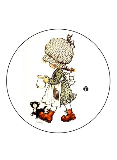 Girl Printed Fridge Magnet Multicolour