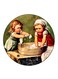 Vintage Art Printed Fridge Magnet Multicolour