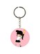 Cartoon Girl Printed Keychain
