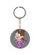 Double Sided Cartoon Printed Keychain