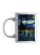 Van Gogh Starry Night Printed Mug White/Yellow/Blue