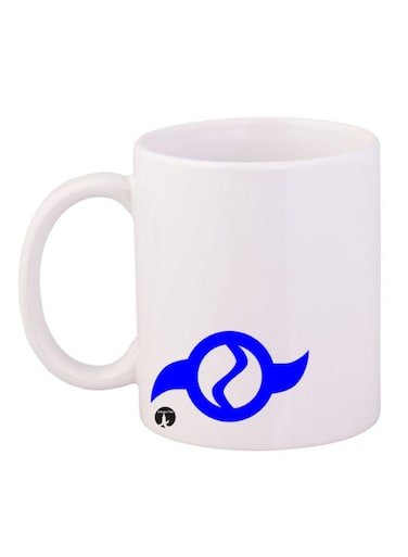 Digimon Printed Mug White/Blue 12ounce