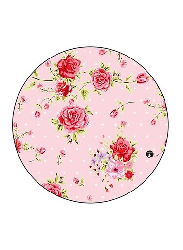 Flower Printed Fridge Magnet Multicolour 5.5 x 5.5cm
