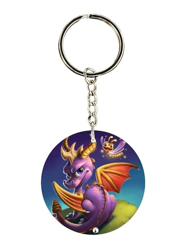 Double Sided Spyro Printed Keychain
