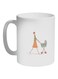 Mother And Child Printed Coffee Mug White/Orange/Green 325ml