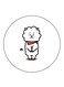 Sheep Printed Fridge Magnet Multicolour