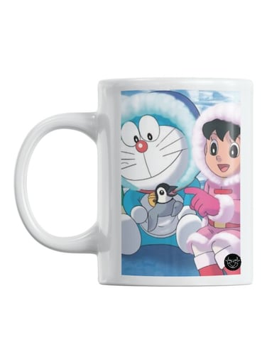 Doraemon Printed Mug White/Blue/Pink