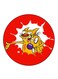 Catdog Printed Fridge Magnet Multicolour