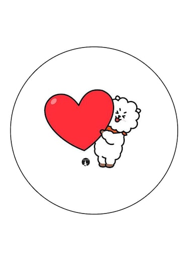 A Sheep Printed Fridge Magnet Multicolour