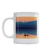 Boat Printed Coffee And Tea Mug White/Blue/Orange