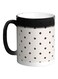 Dots Printed Colour Changing Coffee Mug Black 11ounce