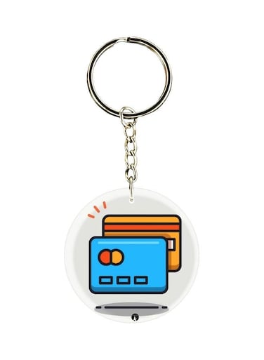 Cartoon Themed Single Sided Keychain