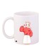 Cartoon Printed Coffee Mug White/Yellow/Pink 11ounce