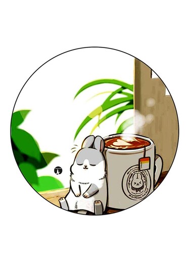 Rabbit Printed Fridge Magnet Multicolour