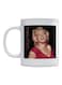 Marlin Monroe Printed Mug White/Black/Beige 350ml