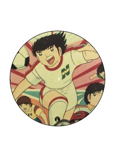 Anime Captain Majid Printed Fridge Magnet Beige/Red/Black