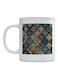 Mandala Printed Mug White/Blue/Brown