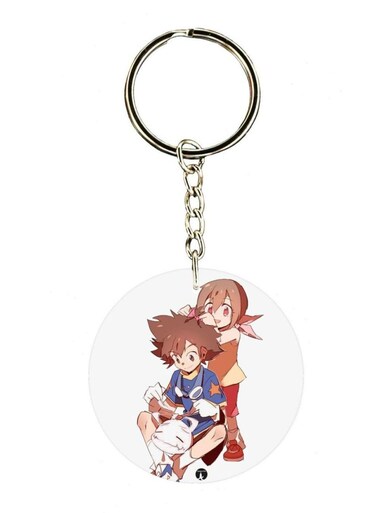 Anime Digimon Printed Keychain