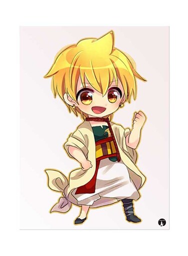 Anime Magi Metal Plate Poster Multicolour 15 x 20cm