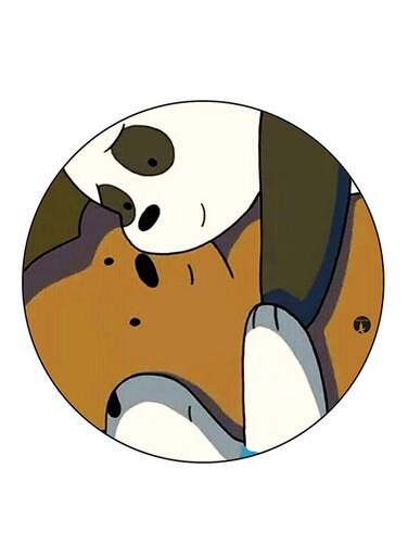 We Bare Bears Printed Fridge Magnet Multicolour