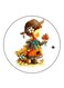 Girl Printed Fridge Magnet Multicolour