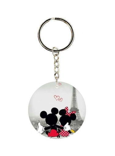 Cartoon Printed Double Sided Keychain