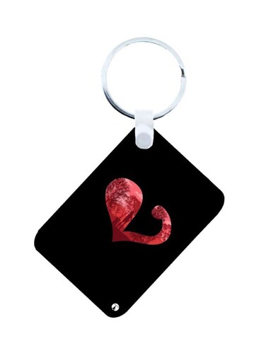Anime Digimon Printed Keychain Black/Red