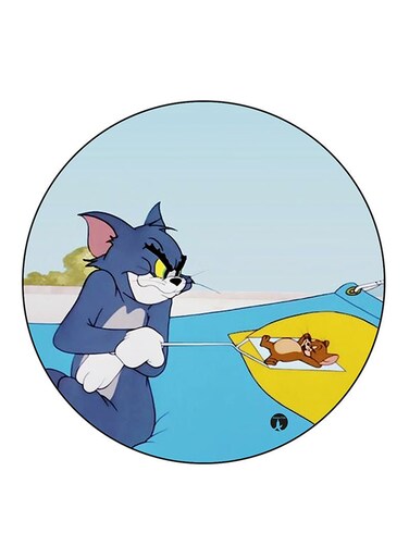 Tom And Jerry Printed Fridge Magnet Multicolour