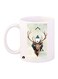 Deer Printed Coffee Mug White/Beige/Brown