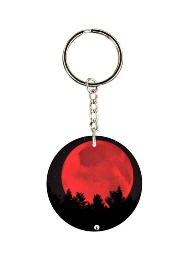 Moon Printed Pocket Keychain