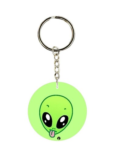 Alien Printed Keychain