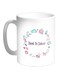 Back To School Printed Ceramic Coffee Mug White/Blue/Pink 325ml