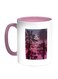 Enjoy The Summer Time Printed Coffee Mug Pink/White/Purple 11ounce