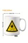 Arabic Tea Lover's Ceramic Mug 'I'm Leaving, I'm Out of Tea' Funny Arabic Calligraphy Design in black