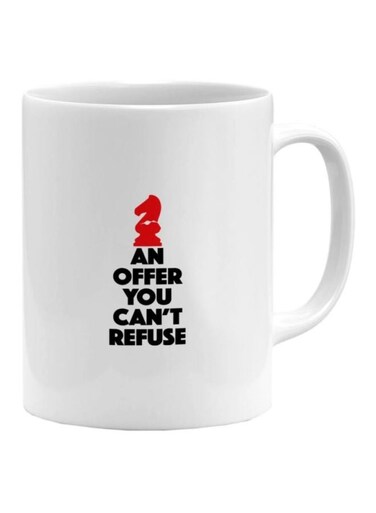 Offer Refuse Printed Coffee Mug White/Black/Red